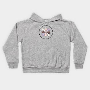 Stay hydrated friends (pink to taupe) Kids Hoodie